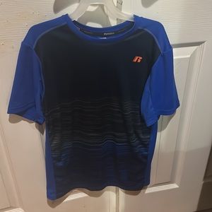 Russell Athletic Boy’s Dri-Power Blue Short-Sleeve Shirt XL (14 - 16)